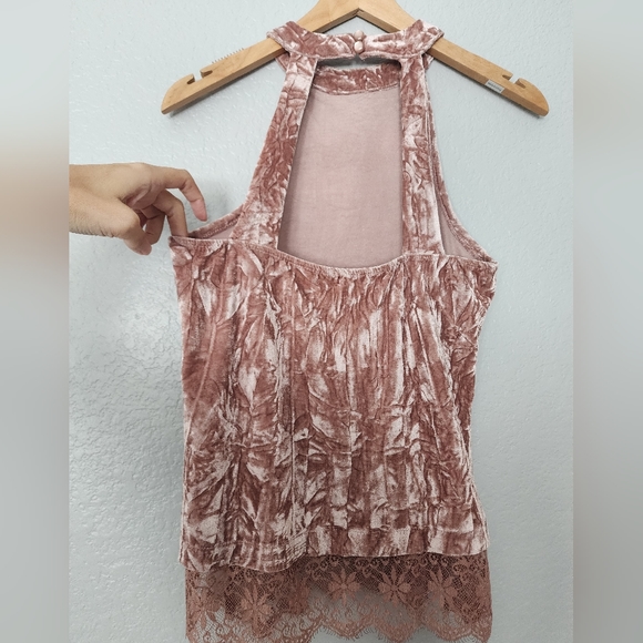 Francesca's Collection Velvet Tank Top - Picture 8 of 10